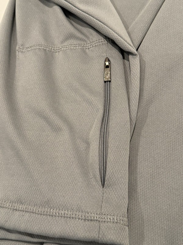 SCOTTeVEST TEC Performance Pullover Mens S Gray 1/4 Zip Hidden Pockets gallery