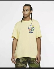 Nike Sportswear 70’s Vintage Men 2XL Yellow Loose Fit T-Shirt BV7631-746