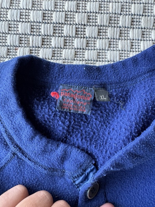Vintage Patagonia Capilene Base layer XL navy thermal gallery