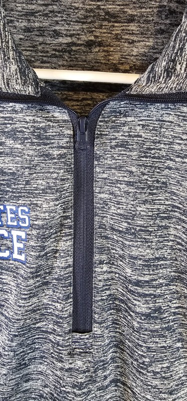 Air Force Long Sleeve Adult Zip Neck Pullover Size Men's Medium gallery