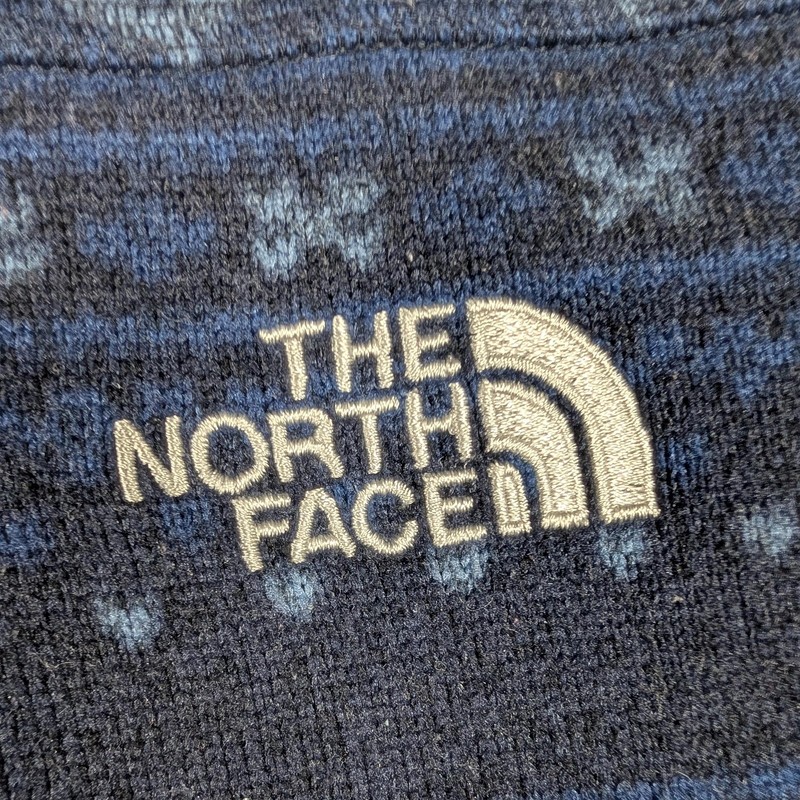 The North Face Pullover Mens Large Blue Fair Isle Aztec 1/4 Zip Tsillan Fleece gallery