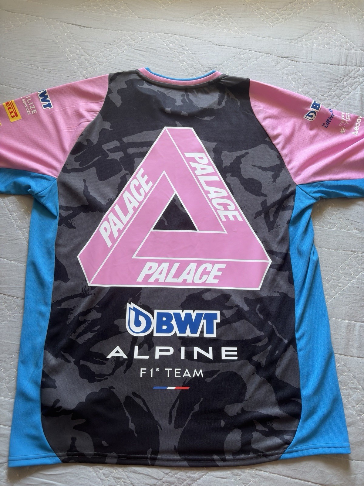 Kappa Alpine F1 Officially Licensed Men’s Shirt Size L Black Pink Blue gallery