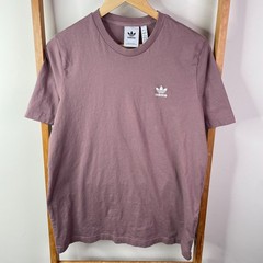 Adidas Activewear Shirt Men Medium Purple Adicolor Essentials Trefoil Athleisure