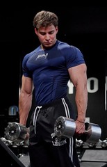 YOUNGLA – 4041 – WARRIOR COMPRESSION TEES – ‼️DARK BLUE‼️ – SIZE LARGE✅
