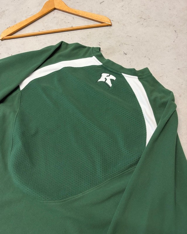 2000’s Nike Team Therma-FIT Men's XL Green/White kewaskum Crewneck Pullover gallery
