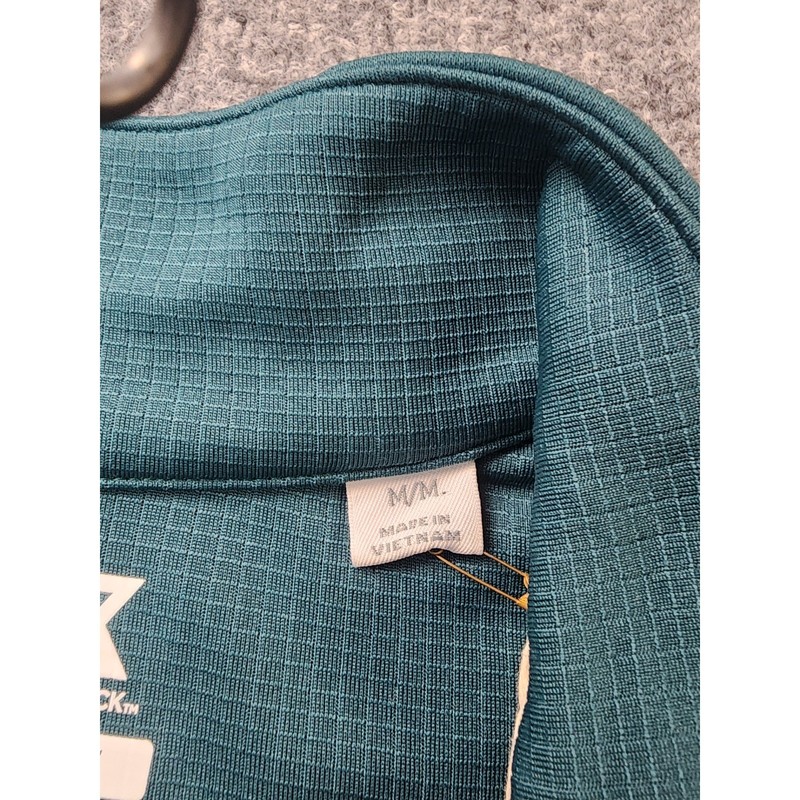 Cutter and Buck Pullover Mens Medium CB WeatherTec Ridge Golf Green 1/2 Zip gallery
