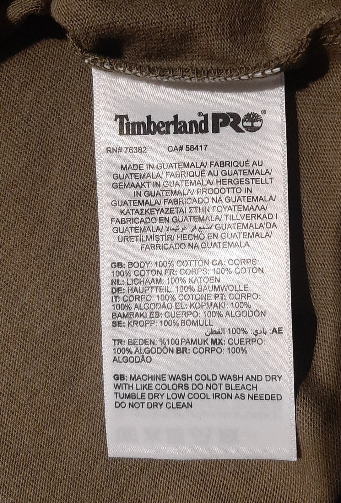 NWT Mens Medium Timberland Pro Athletic Fit Long Sleeve Odor Control Burnt Olive gallery
