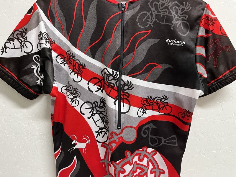 Kucharik Cycling Matching Set Jersey & Padded Shorts Mens Small Bike Zip Shirt gallery