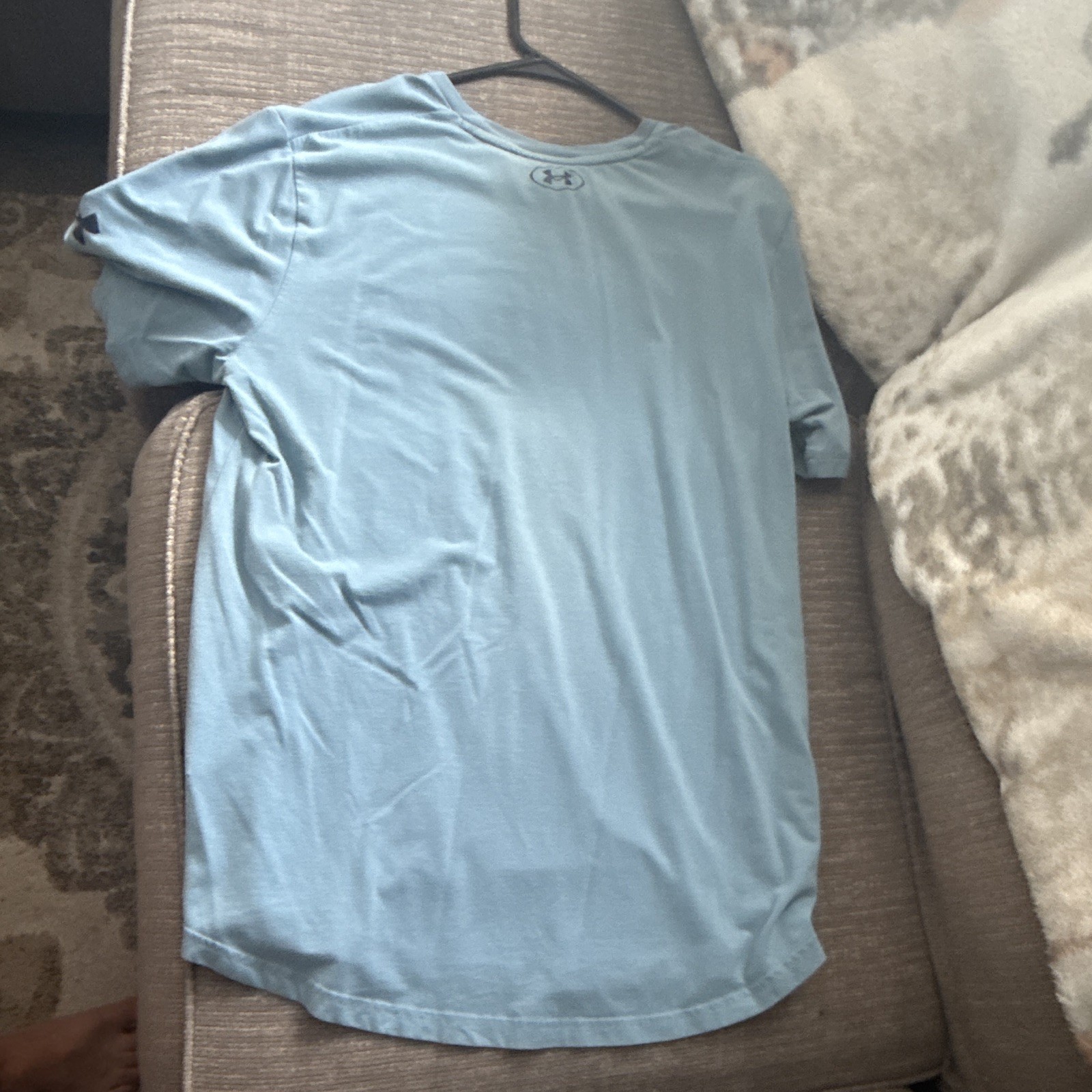 Under Armour Men’s L Loose Crew Neck Short Sleeve Graphic Tee Blue Respect Grind gallery