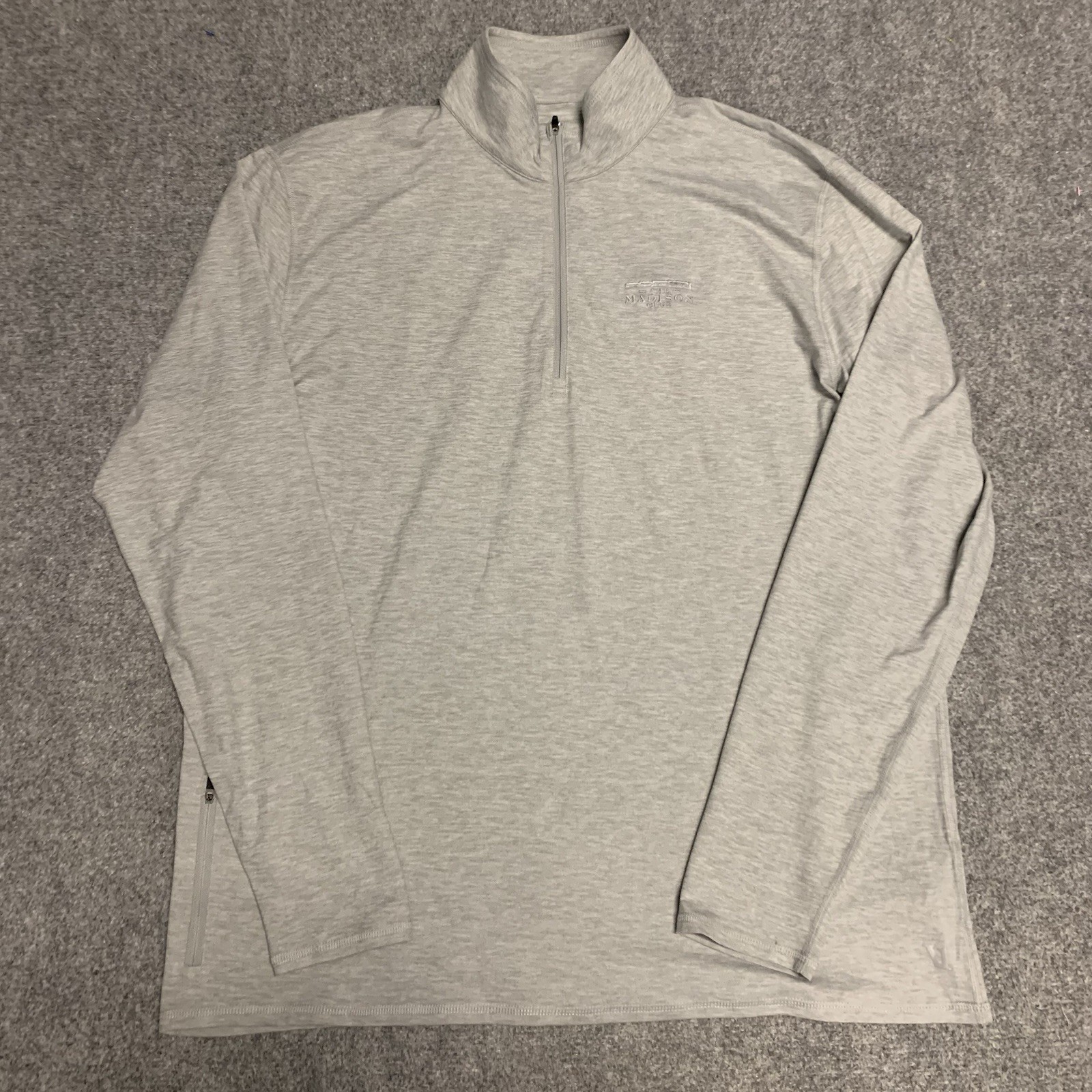 Vuori Ease Performance 1/2 Half Zip Mens 2XL Pullover Long Sleeve Gray V221 gallery