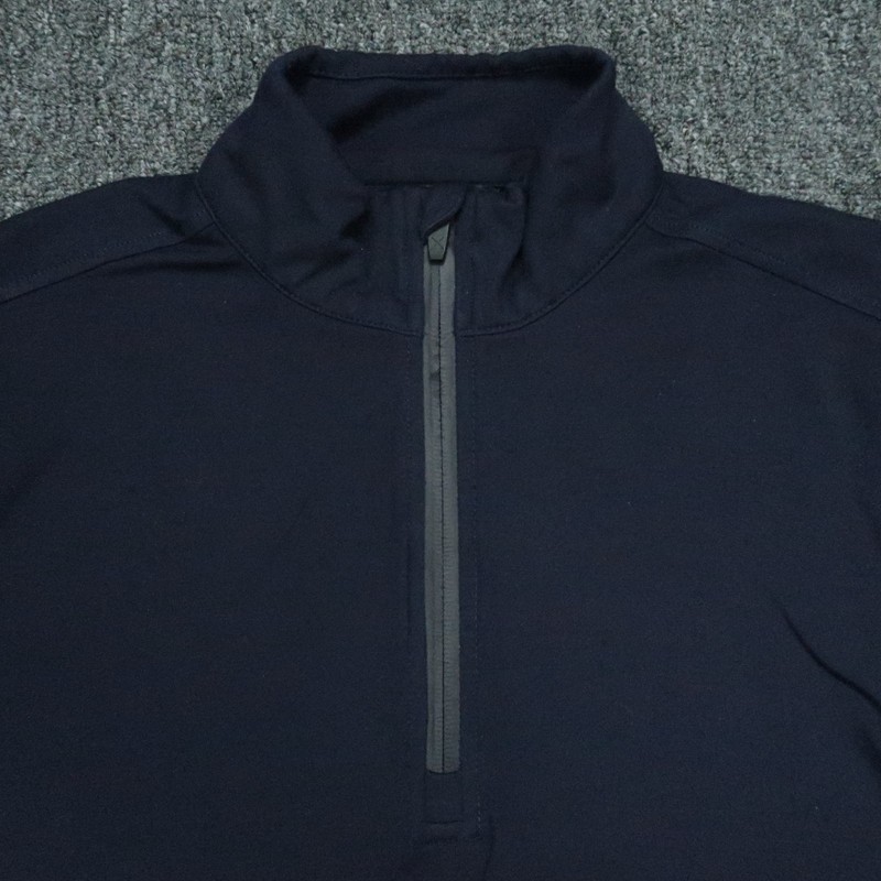 Cuts Clothing Pullover Mens Medium Blue Quarter Zip Performance gallery