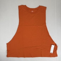 Mens Workout Tank Top Cut Off Orange Urban Outfitters Sleeveless Shirt XL