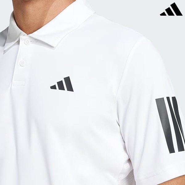 adidas Club Tennis 3S Polo Shirt Men's Sports Top T-Shirts Casual AsiaFit JE0412 gallery