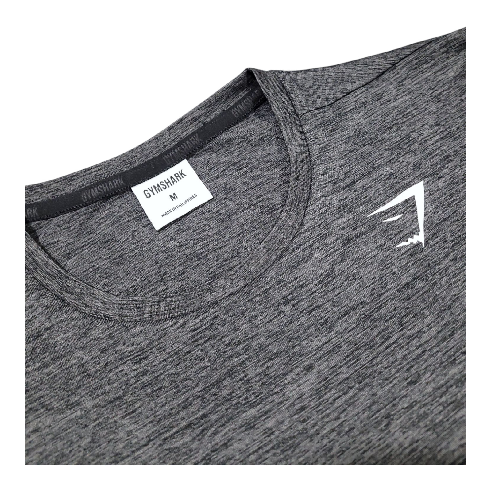 Gymshark Shirt Mens Medium Gray Performance Gym Training Workout Long Sleeve gallery