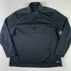 Nike Men’s Quarter Zip Pullover 1/4 Zip Long Sleeve Black Dri-fit Size XL Golf
