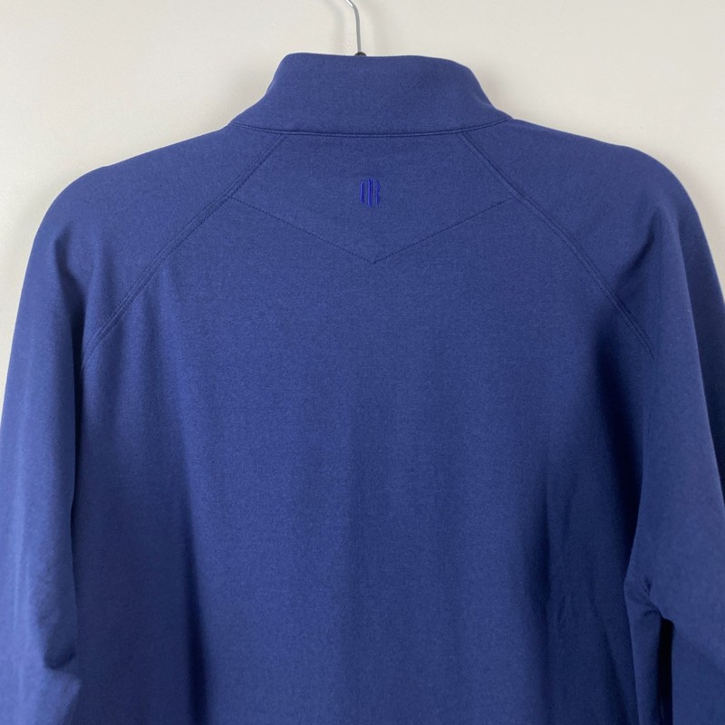 Holderness & Bourne Pullover Mens L Compass Navy Blue Tailored Fit The Westland gallery