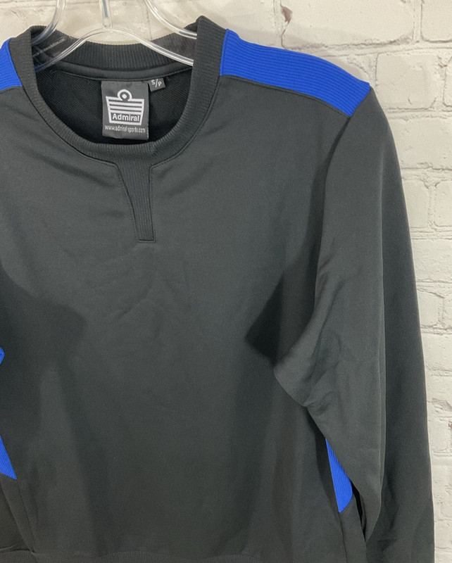 Admiral 57336 Adult's 100% Polyester Long-Sleeve Shirt Black Blue Small gallery