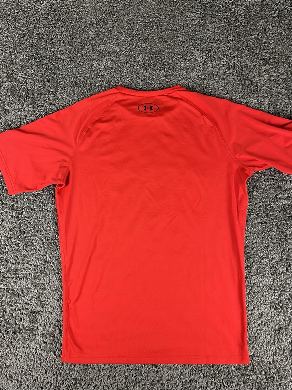 Under Armour 2XL Men’s Compression T Shirt Red Running, Athletic, Workout. gallery