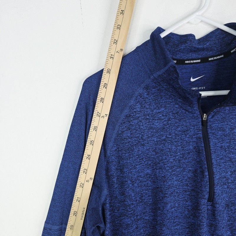 Nike 1/4 Zip Pullover Mens Large Blue Running Element Workout Training CD8273 gallery