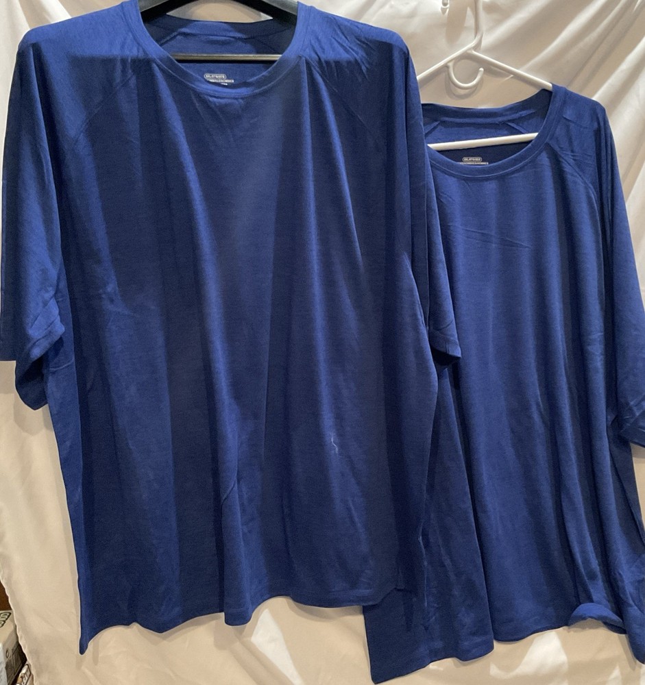 2 Men’s 5XL Lightweight Dri-Fit Shirts BRAND NEW - No Tags / Blue Performance