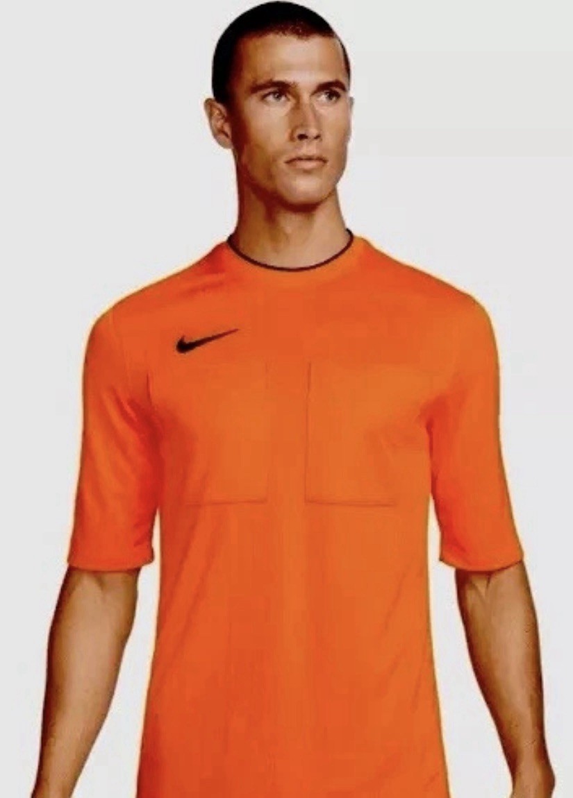 Nike Dri-Fit Referee II Soccer Jersey Shirt Men’s Orange M NEW Reg $77 gallery