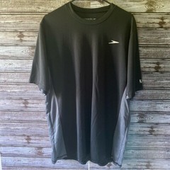 Speedo Men’s Block The Burn UV Blocking Short-Sleeved Shirt Size XL Black Gray