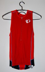 NWT Pearl Izumi Men’s Red Elite Pursuit Tri Singlet Zip Front Tank Top sz XS