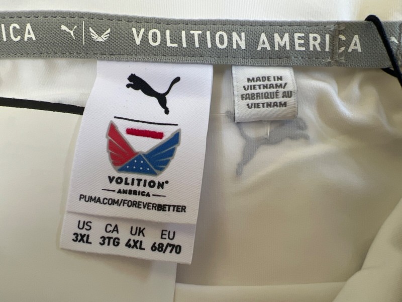🔥PUMA VOLITION PAISLEY STRIPE POLO 533026 01 BRIGHT WHITE/SKI SIZE 3XL NWT $75 gallery