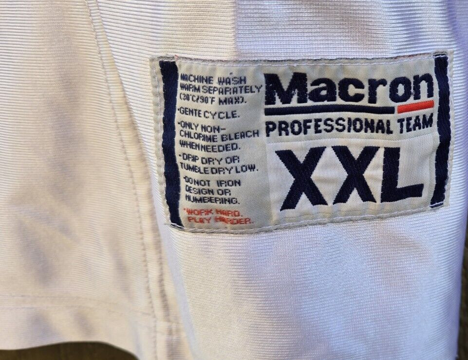Macron brand logo tanktop xxl basketball sportsware leisure blue and white gallery