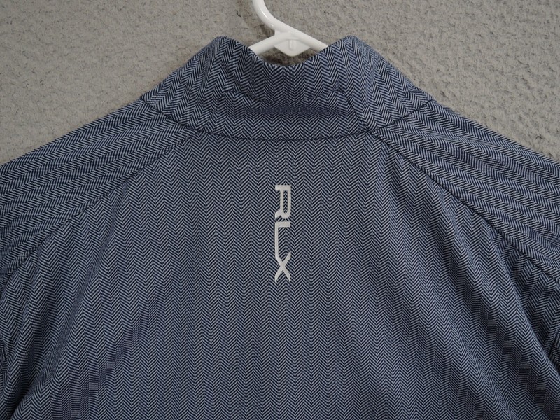 RLX Ralph Lauren Pullover Medium Blue Luxury Jersey Herringbone 1/4 Zip gallery