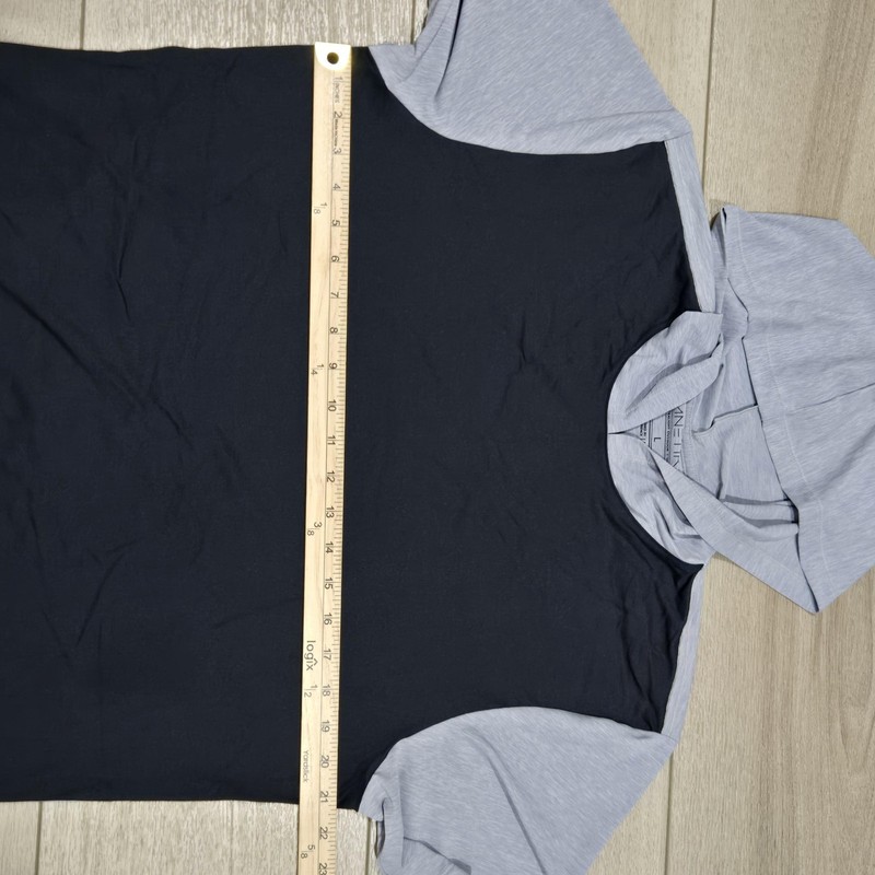 Anetik Hoodie Shirt Mens Large Gray Black Ultralight Outdoor UPF 30+ Pocket gallery