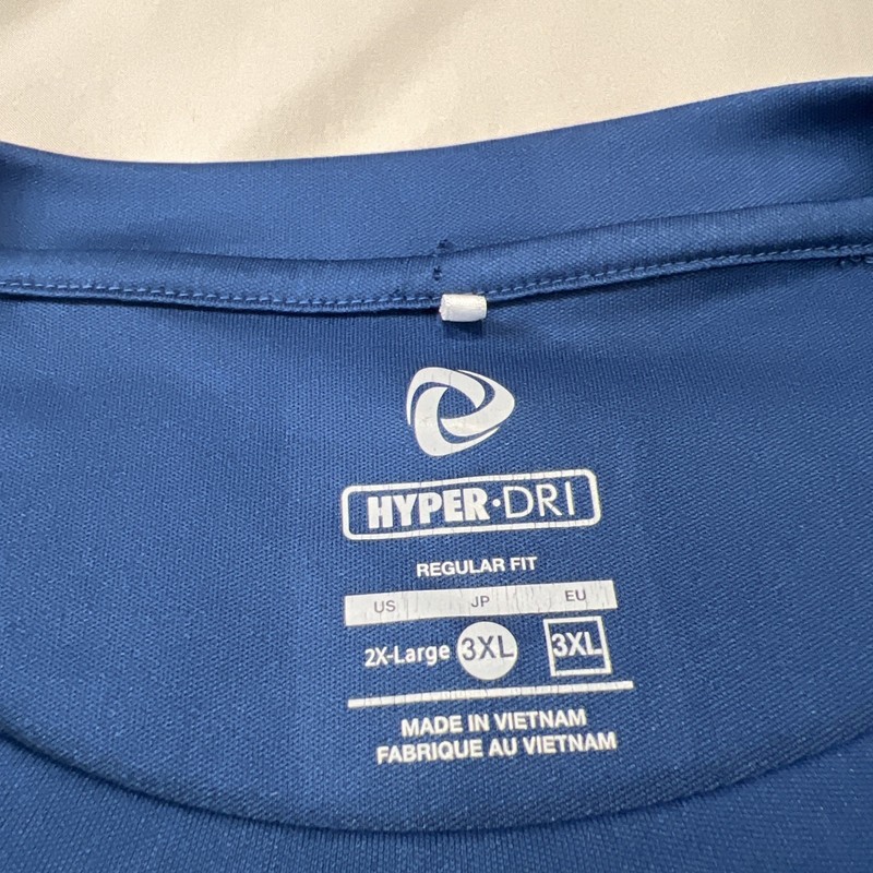 Tesla Shirt Mens 2XL XXL Blue Short Sleeve Cycling Running Hyper Dri Performance gallery