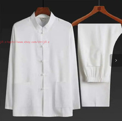 Tai Chi Clothing Kung Fu Uniform Tang Suit Men martial arts Wing Chun Linen Suit