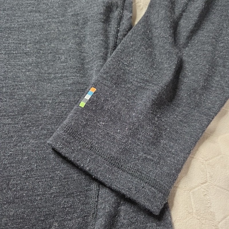 Smartwool Merino 250 Base Layer 1/4 Zip Men's XL Dark Grey Heather 100% Wool gallery