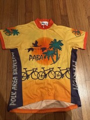Bike Riding Cycling Shirt Women’s Large Revi Wear Tropical Polk Area Florida