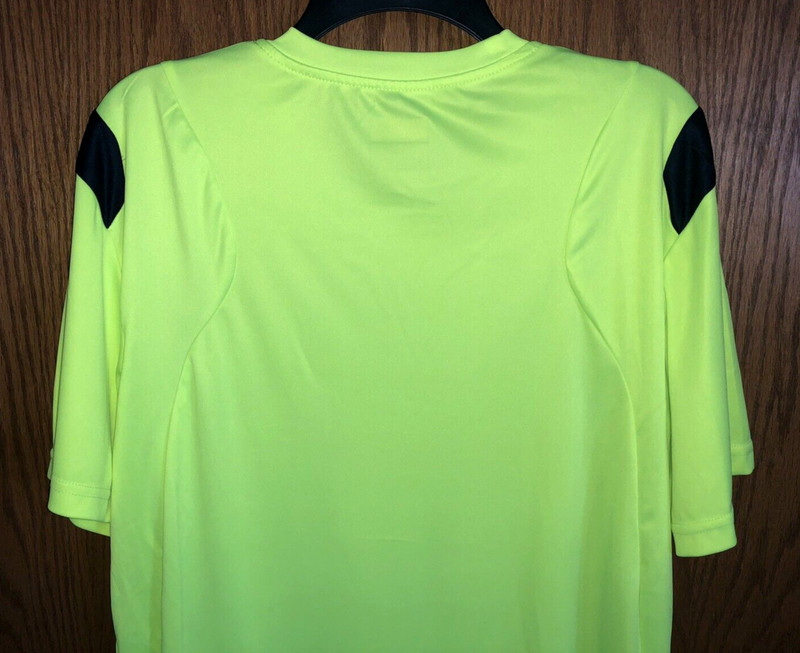 Performance Sports Workout Shirt Yellow & Black Men's Size Lg. 100% Polyester gallery