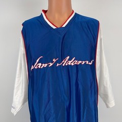 Samuel Adams Promo Football Jersey Vtg 2000s Take Pride In Your Beer Blue XL