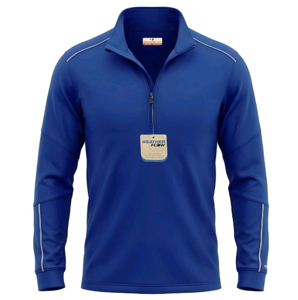 Grand Slam Performance Tech Pullover Men's XL 50 Blue UPF Golf Sportswear $65