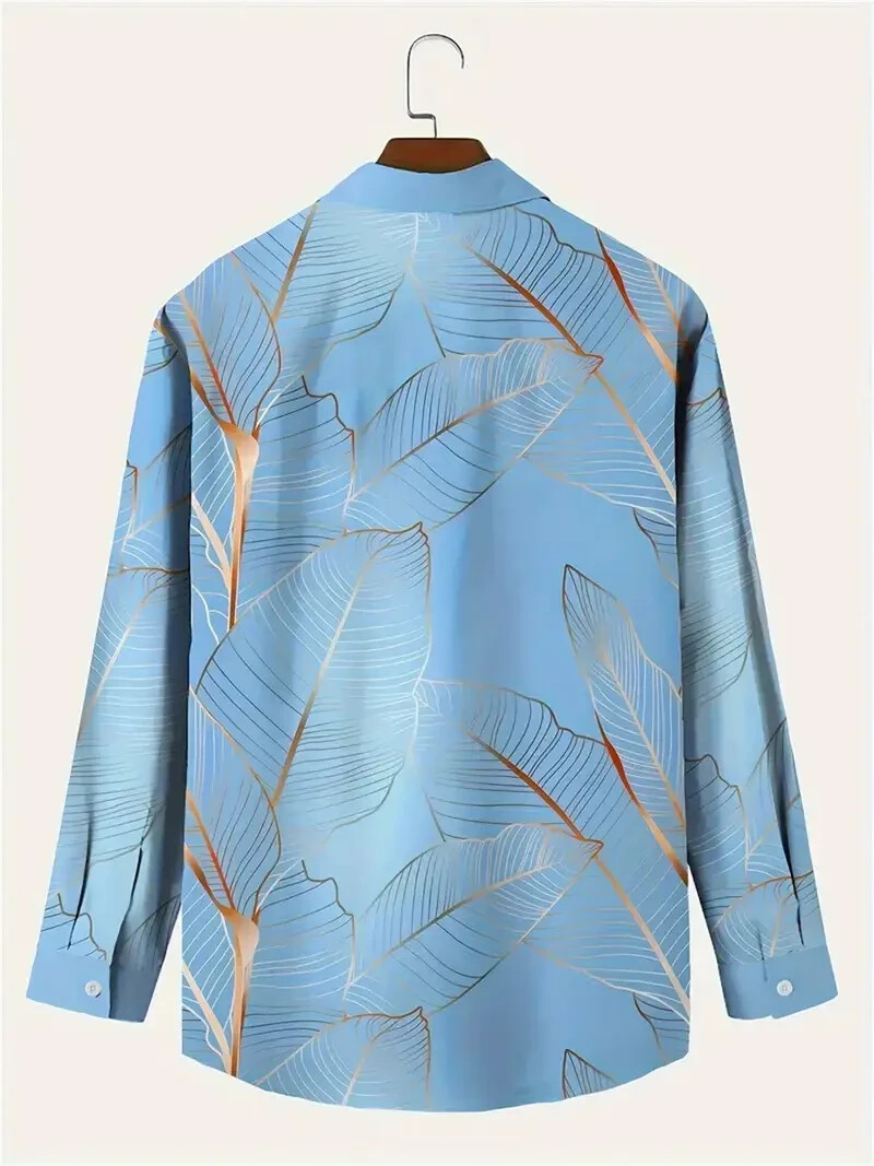 Mens 5XL BIG Long Sleeve DRESS - Casual Shirt New 2025 BLACK & WHITE gallery
