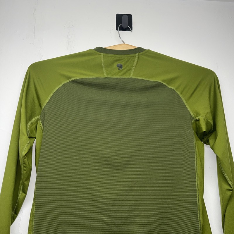 Mountain Hardwear Wicked Tech Performance Long Sleeve Green Large Wicking Hiking gallery