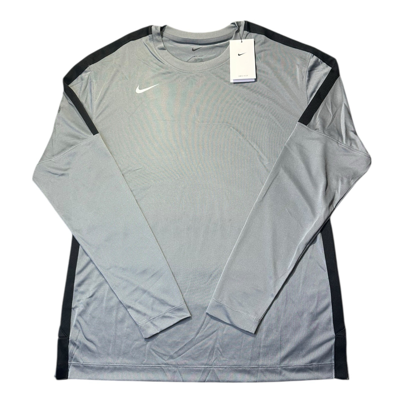 Nike Dri-Fit LS Basketball Training Top, Gray, DC3251-065 Men's Small-Tall NEW gallery