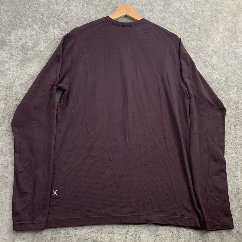 Lululemon Shirt Men L Metal Vent Tech Purple Performance Athleisure Workout Gym gallery