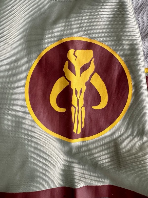 STAR WARS Boba Fett #80 Bounty Hunter Football Jersey Small Empire Strikes Back gallery