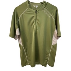 Salomon Mens ActiLite Quarter Zip Trail Running Shirt Olive Green Large