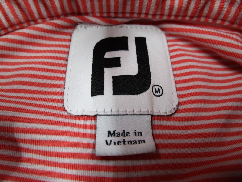 FootJoy Sweater Mens Medium Pink 1/4 Zip Pullover Long Sleeve Performance Golf gallery