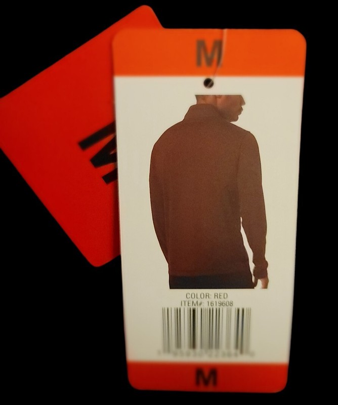 32 Degrees Men’s Quarter Zip Stretch Comfort Pullover, M, RED gallery