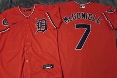 Fast Free Shipping! Small Kevin McGonigle Detroit Tigers Stitched Jersey 7