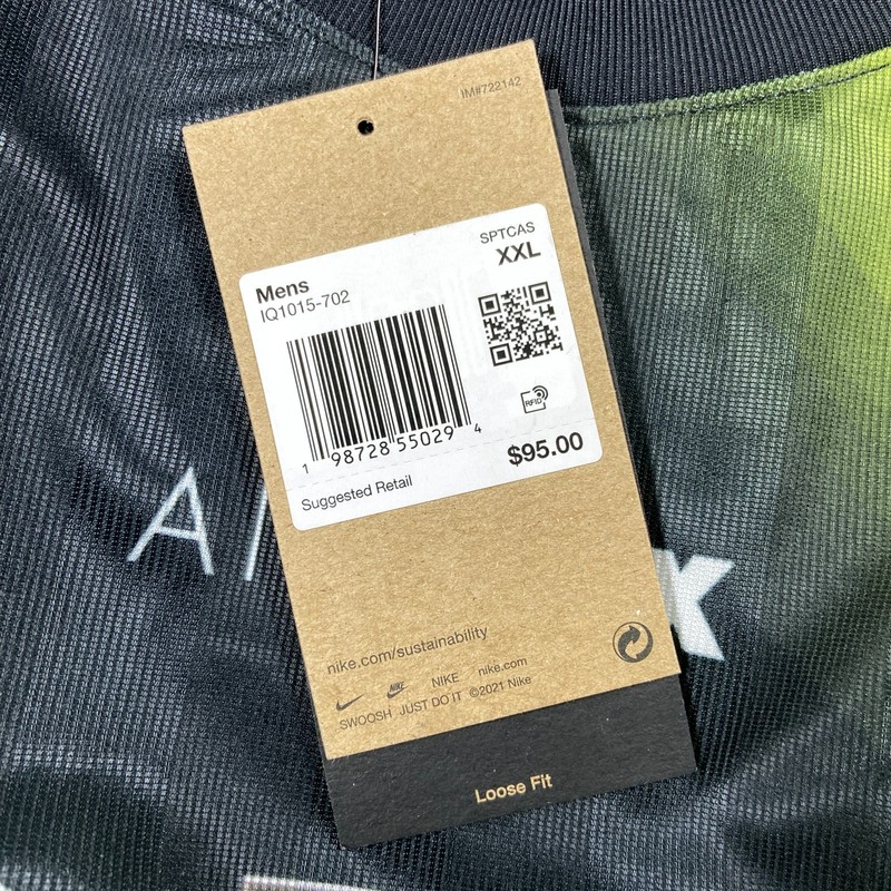 Nike Air Max Culture Of Football Dri-FIT LS Soccer Jersey Sz 2XL Men Volt Black gallery