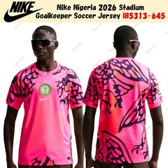 Nike Nigeria 2026 Stadium Goalkeeper Soccer Jersey IB5313-645 US Size