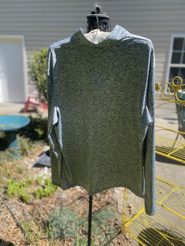 Real Essentials Men’s Gray Dri Fit 1/4 Zip Pullover Size Large gallery